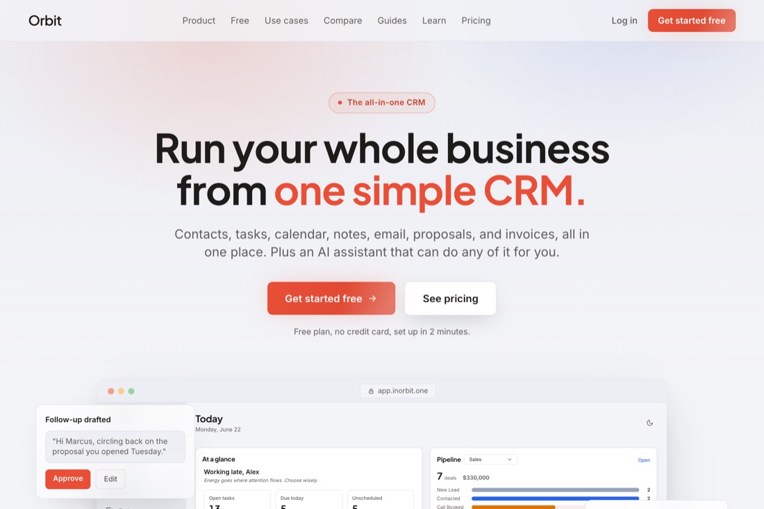 Orbit — personal CRM